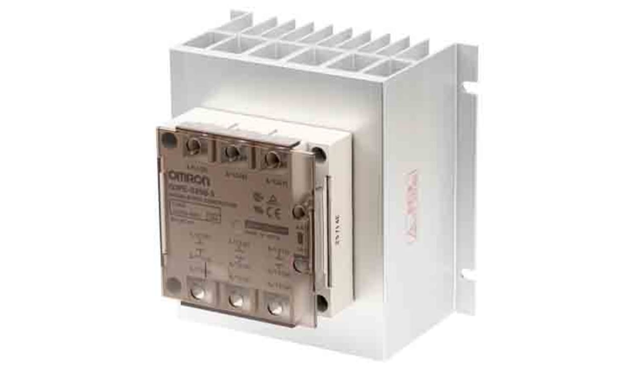 Omron G3PE-535B-3 12-24VDC, G3PE Series Solid State Relay 3 Phase, 35 A Load, 480 V ac Load