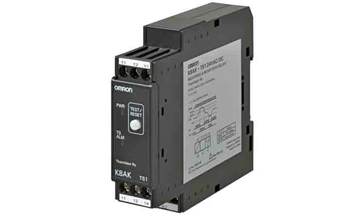 Omron K8AK-TS1 100-240VAC, Temperature Monitoring Relay, 1 Phase - generaltechuae