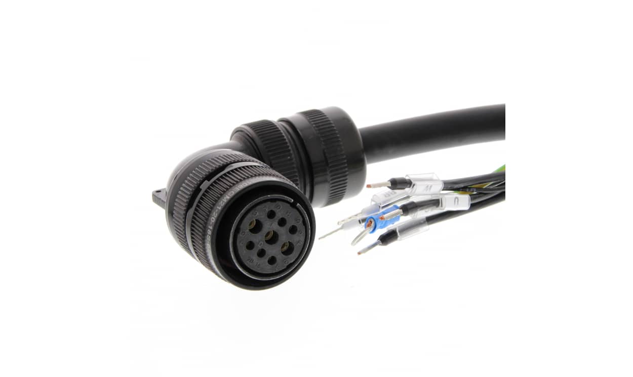 Omron R88A-CAGB010BR-E, Cable for Use with 200 V Servo Motor, 10m Length