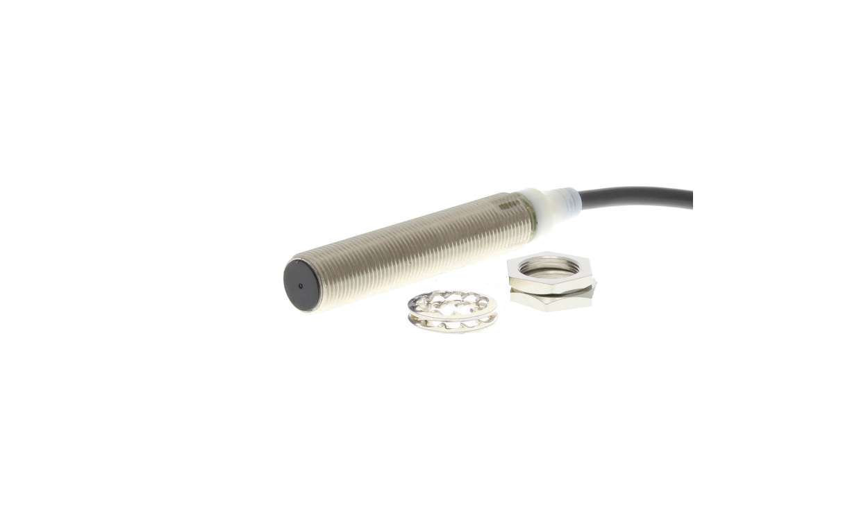 Omron E2A-M12KN05-WP-B1-TP 5M, Inductive Threaded Barrel Proximity Sensor, M12, 5 mm Detection, PNP NO, 12 → 24 V dc