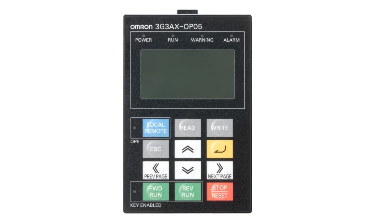Omron 3G3AX-OP05, 3G3AX 5 Line LCD Digital Operator - generaltechuae