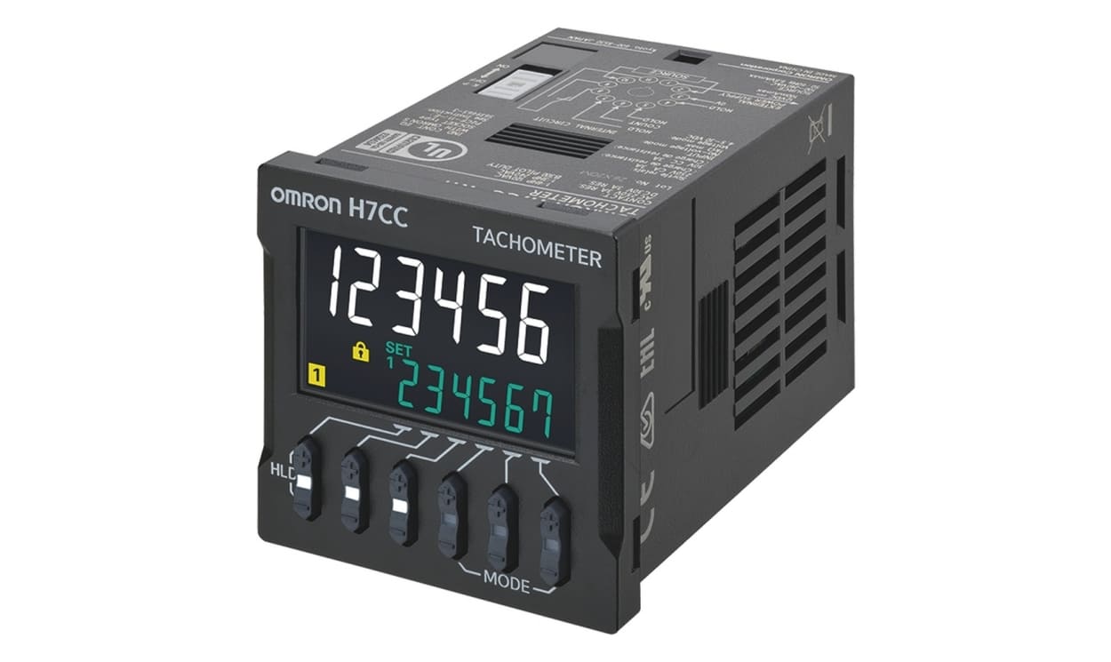 Omron H7CC-R11D, Counter, 6 Digit LCD, 50 → 60Hz, 12 → 48 V dc, 24 V ac