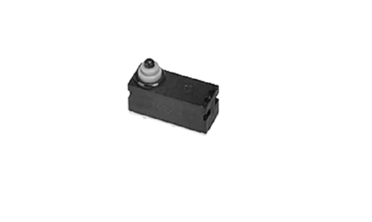 Omron D2AW-R1-A063FR R, Leaf Lever Subminiature Micro Switch, Right Angle Terminal, SPST, IP67