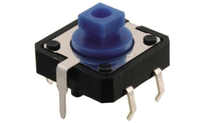 Omron B3F-5050, IP00 Blue Plunger Tactile Switch, SPST 50 mA Through Hole
