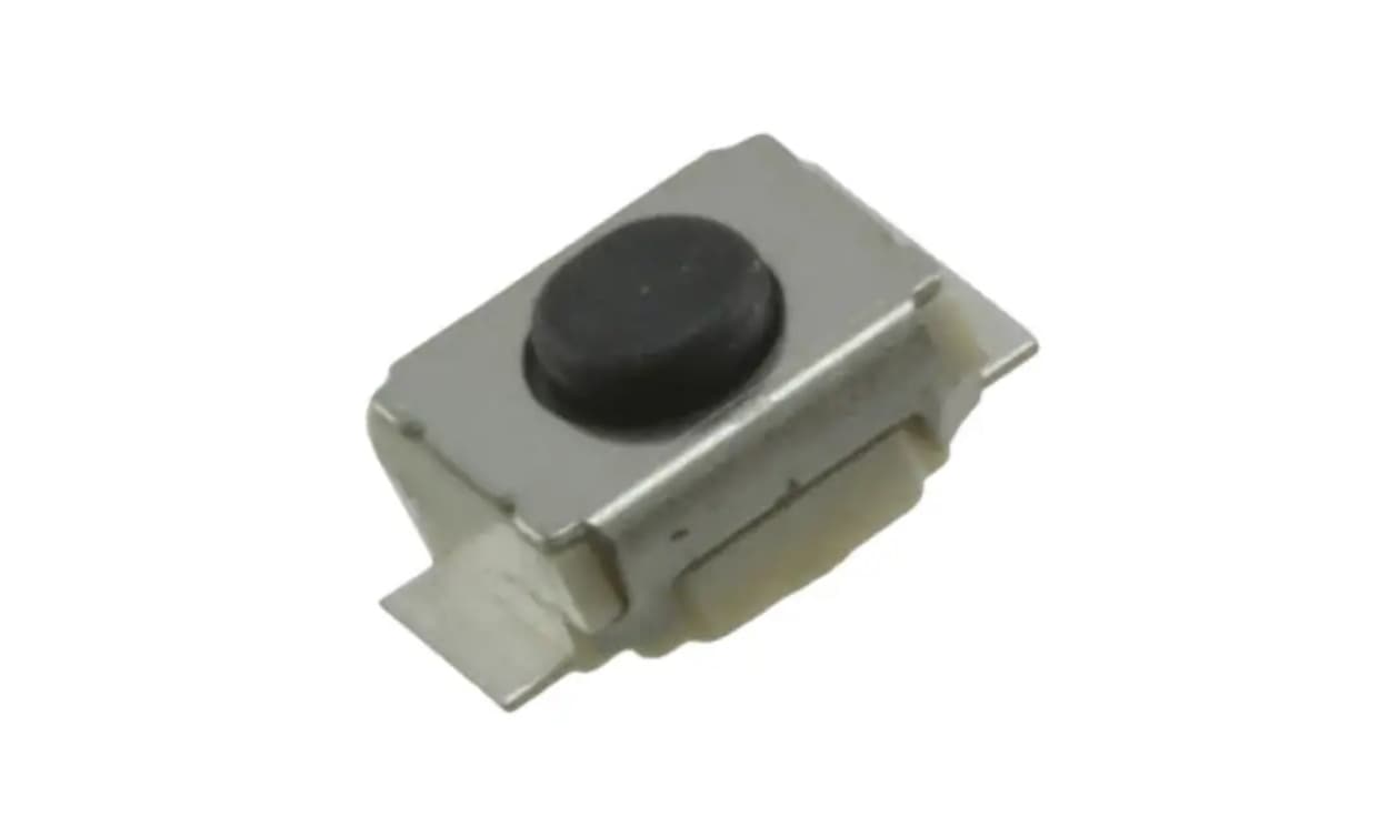 Omron B3U-1000PM, IP40 Black Plunger Tactile Switch, SPST 50 mA 0.4mm Surface Mount