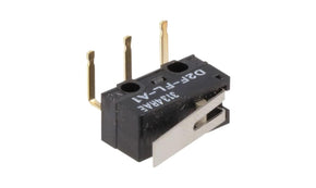 Omron D2F-L-A1, Hinge Lever Subminiature Micro Switch, Through Hole Terminal, 3 A, SPDT, IP40