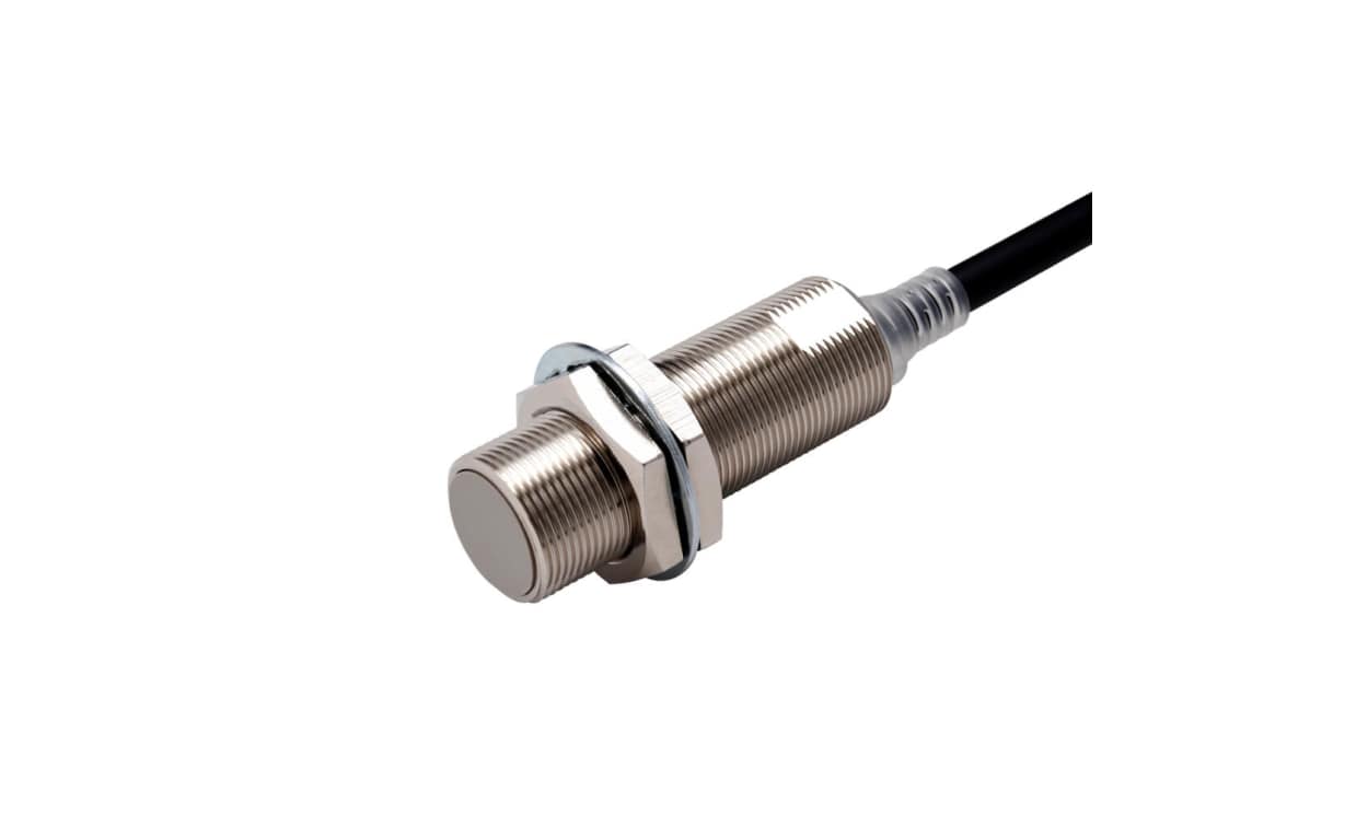 Omron E2E-X8B2L18 2M, Inductive Threaded Barrel Proximity Sensor, M18, 8 mm Detection, PNP NC, 10 → 30 V dc - generaltechuae