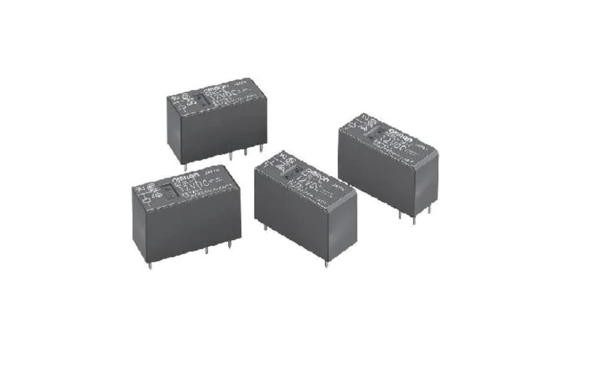 Omron G2RL-2A DC12, PCB Mount Relay, 12V dc Coil, DPST