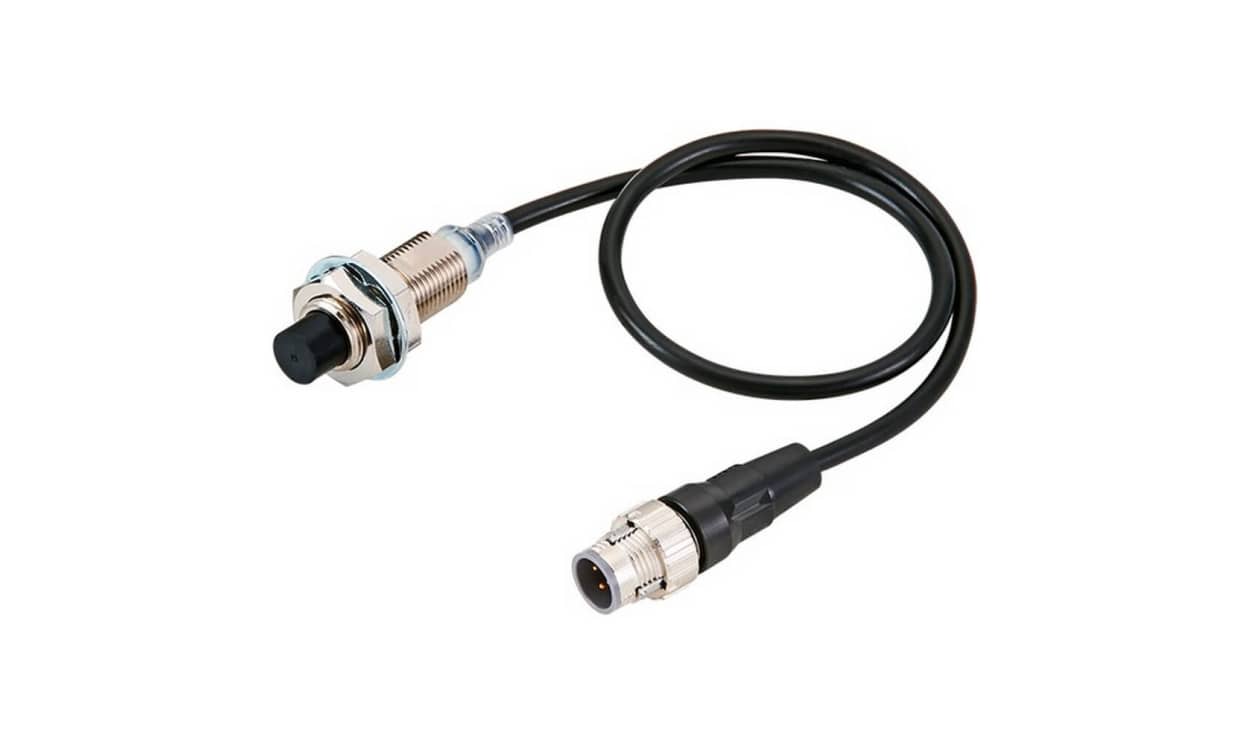 Omron E2E-X10MD212-M1TGJ 0.3M, Inductive Threaded Barrel Proximity Sensor, M12, 10 mm Detection, 2-Wire NC, 10 → 30 V dc