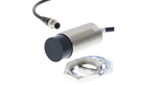 Omron E2E-X40MD1L30-M1TGJ-T 0.3M, Inductive Threaded Barrel Proximity Sensor, M30, 40 mm Detection, 2-Wire NO, 10 → 30 V dc