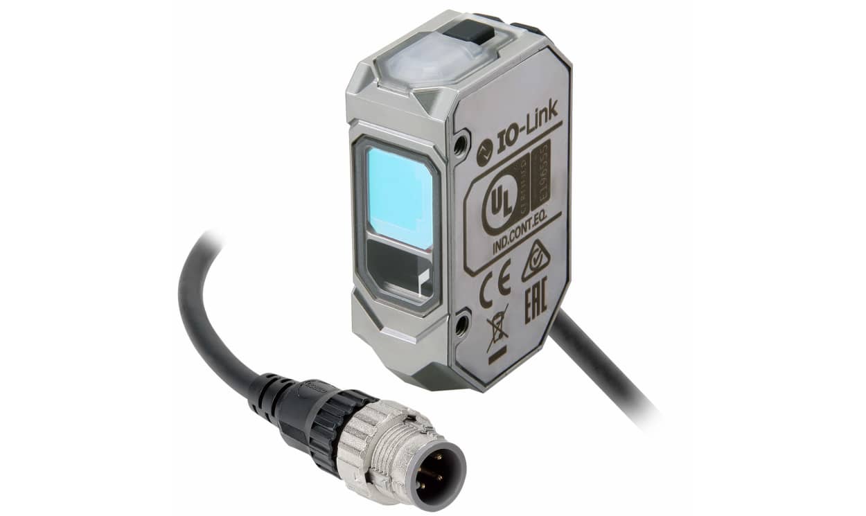 Omron E3AS-HL150LMT-M1TJ 0.3M, Background Suppression Photoelectric Sensor, Rectangular Sensor, 30 → 150 mm Detection Range - generaltechuae