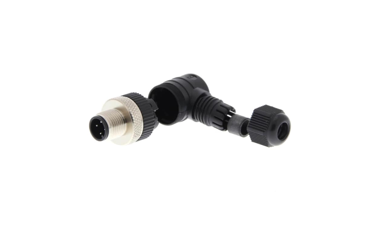 Omron Y92E-MM12PVC4ACONF-L, Circular Connector, 4 Contacts, M12 Connector, Plug