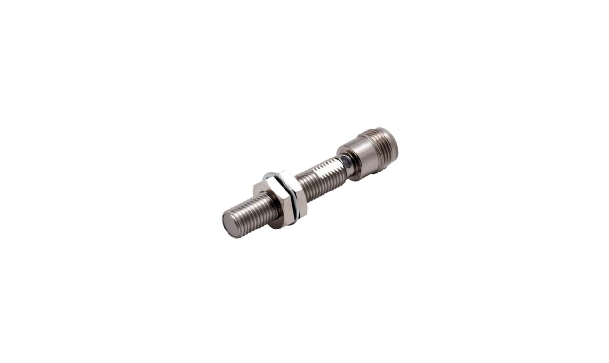 Omron E2E-X1R5B1TL8-M1, Inductive Threaded Barrel Proximity Sensor, M8, 1.5 mm Detection, PNP NO, 10 → 30 V dc