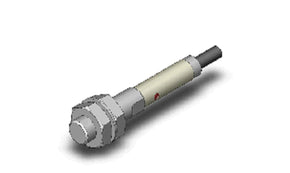 Omron E2FM-X1R5B1 2M, Inductive Threaded Barrel Proximity Sensor, M8, 1.5 mm Detection, PNP NO, 12 → 24 V dc