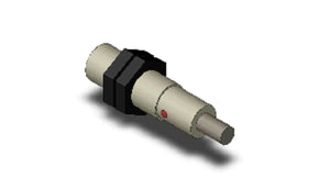 Omron E2F-X2Y1 2M, Inductive Threaded Barrel Proximity Sensor, M12, 2 mm Detection, 2-Wire NO, 24 → 240 V ac
