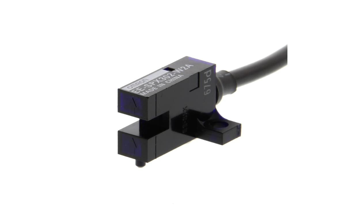 Omron EE-SPX302-W2A 2M, Through Beam Photoelectric Sensor, Rectangular Sensor, 5 mm Detection Range