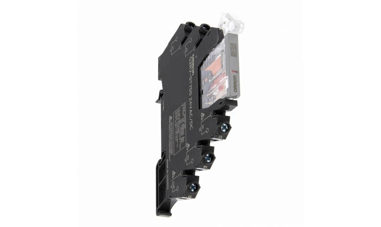 Omron G2RV-ST700-AP 24VDC, G2RV-ST Series Electromechanical Interface Relay, DIN Rail Mount, 24V dc Coil, SPDT, 1-Pole, 50mA Load - generaltechuae