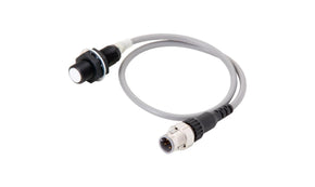 Omron E2EQ-X3D1G-M1TGJ-T 0.3M, Inductive Threaded Barrel Proximity Sensor, M12, 3 mm Detection, 2-Wire NO, 10 → 30 V dc