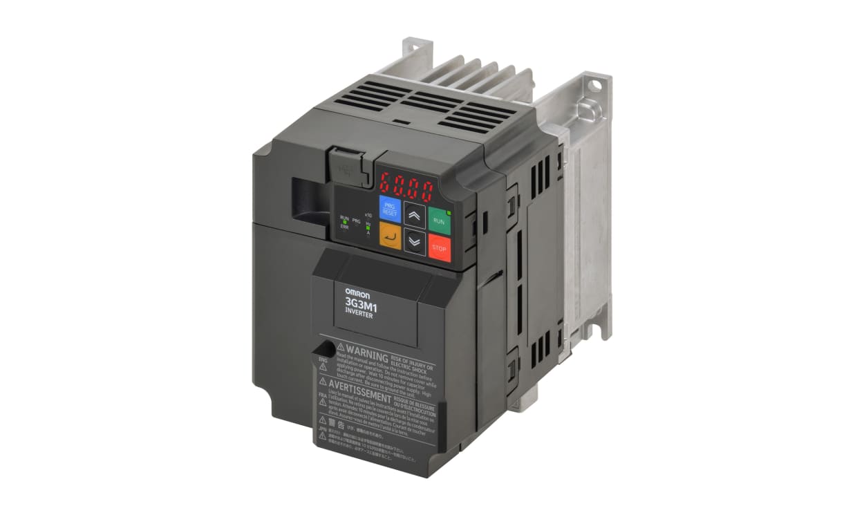 Omron 3G3M1-A4015, Variable Speed Drive, 2.2 kW, 3 Phase, 400 V ac, 5.5 A, M1 Series - generaltechuae
