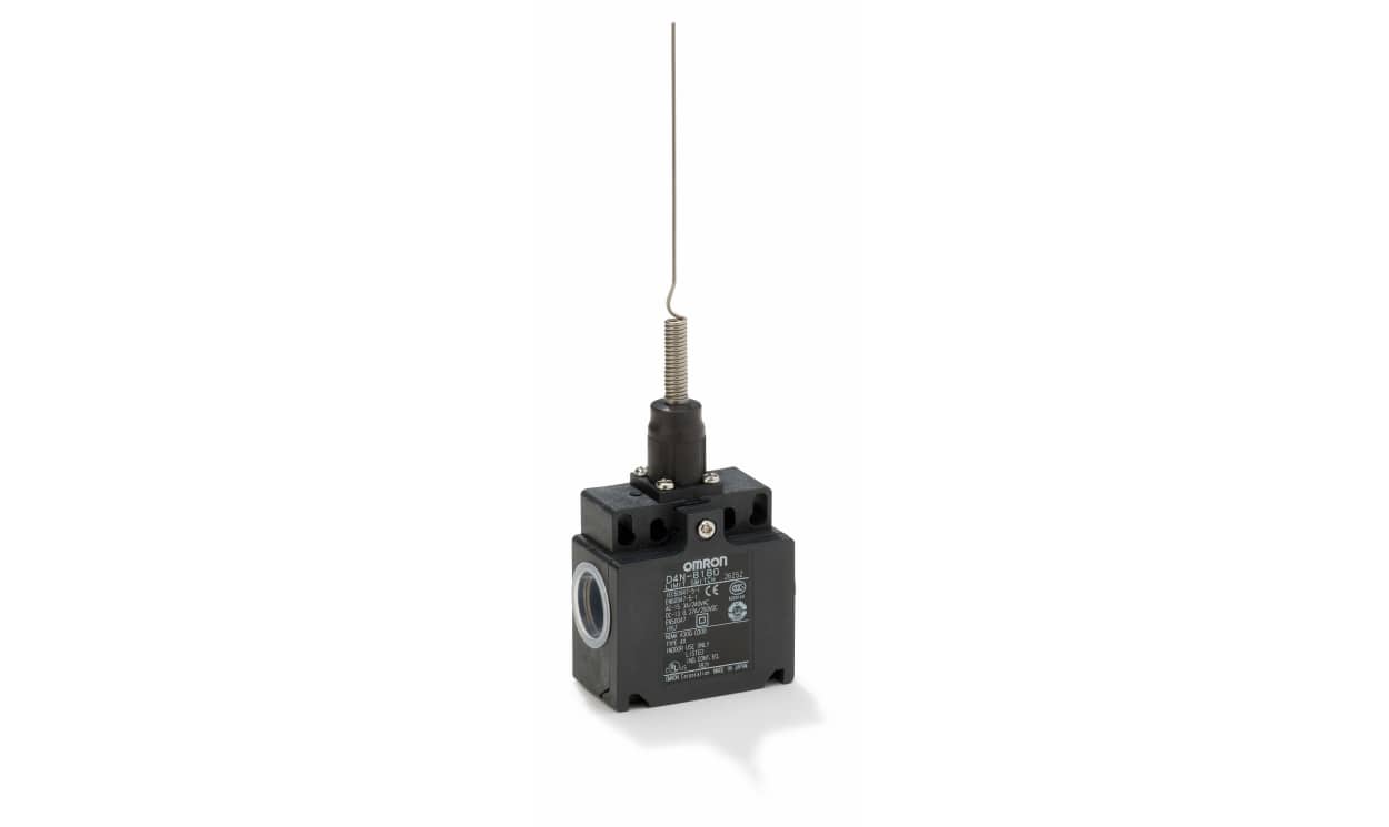 Omron D4N-8120, D4N Series Roller Lever Limit Switch, 1NC/1NO, IP67, Plastic Housing