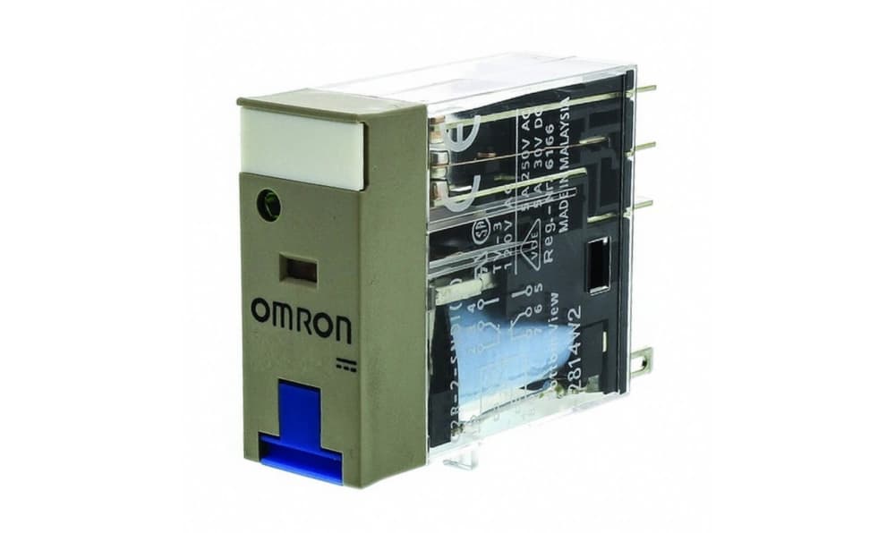 Omron G2R-2-SNDI 24VDC (S), Plug In Power Relay, 24V dc Coil, 5A Switching Current, DPDT