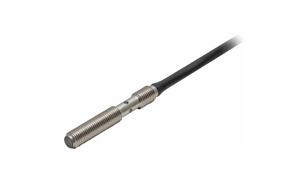 Omron E2E-S04SR8-WC-B1 2M, Inductive Threaded Barrel Proximity Sensor, M4, 0.8 mm Detection, PNP NO, 10 → 30 V dc