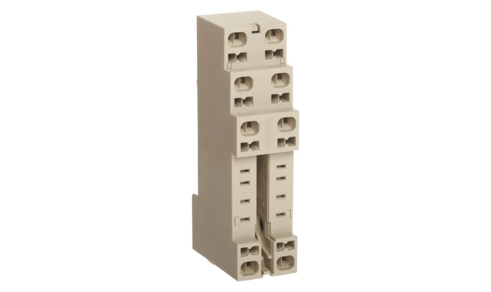 Omron PYF08S, MY2 8 Pin 250V ac DIN Rail Relay Socket, for use with MY2 Series