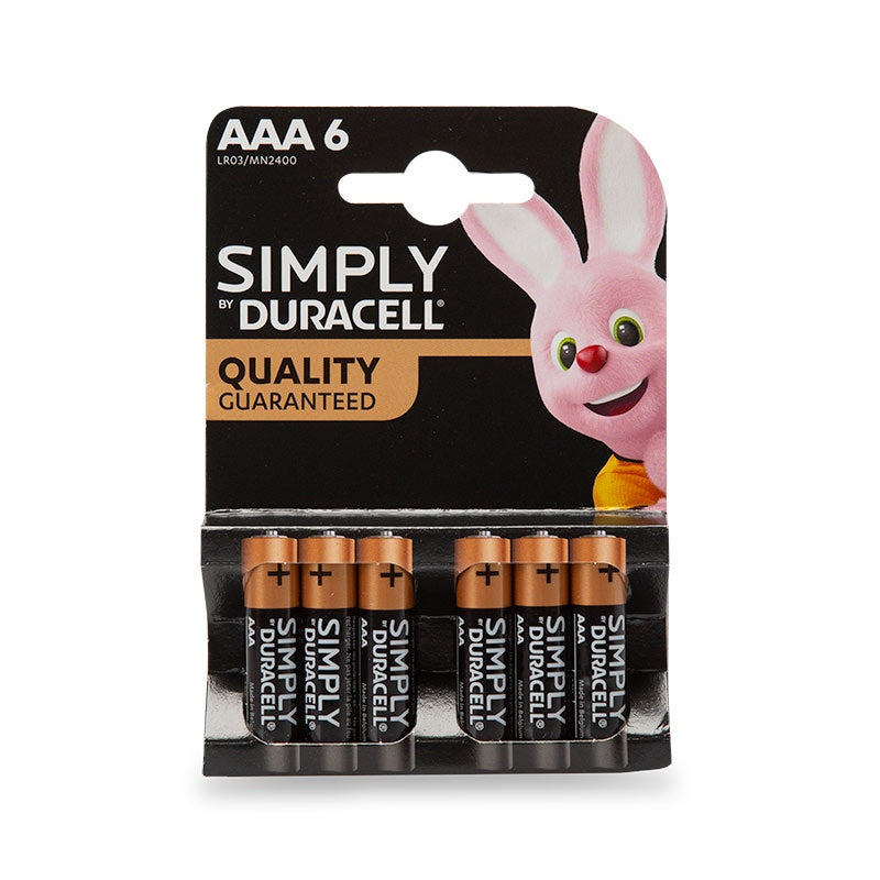 ETI 839-926 | Duracell AAA Alkaline Batteries | 1.5 V, Pack of 6 - generaltechuae
