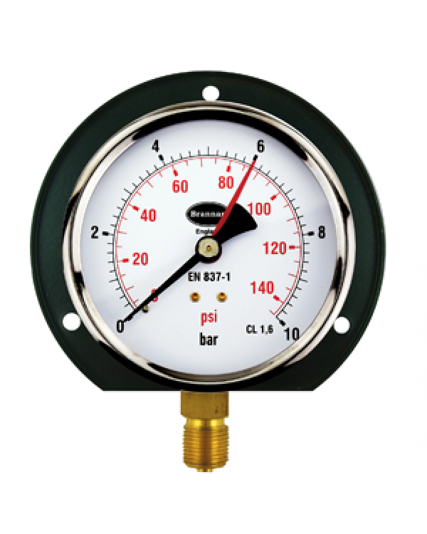 Brannan 34/900/0 | Black Steel Flange for Pressure & Altitude Gauges | 150 mm gauge - generaltechuae (2)