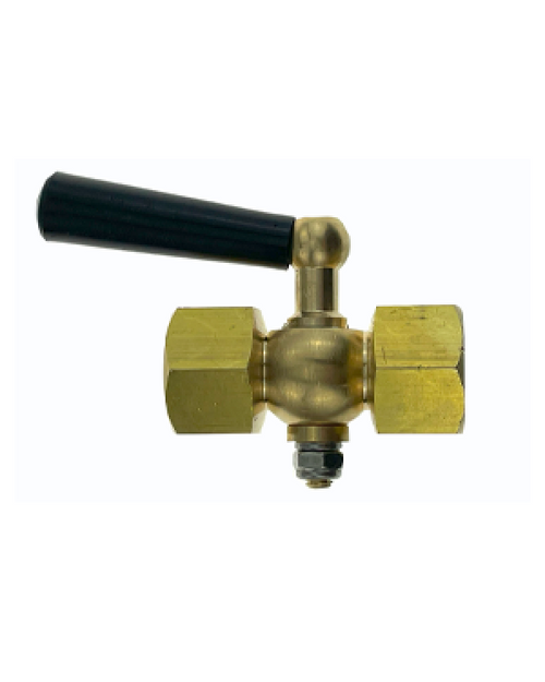 Brannan 39/008/9 | Brass Pressure Gauge Cock | 1/4" BSP F & F, with vent hole - generaltechuae (2)