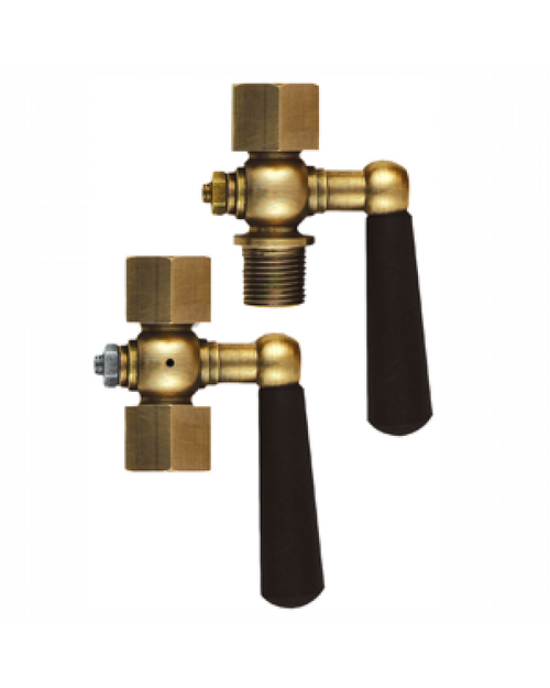 Brannan 39/202/8 | Brass Pressure Gauge Cock | 3/8" BSP M & F, with vent hole - generaltechuae