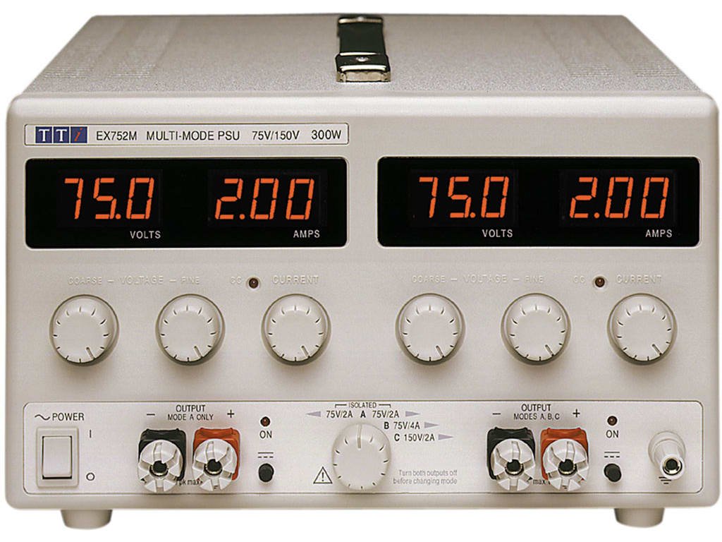 Aim TTi EX752M DC Bench 300W Power Supply | Mixed-Mode Regulated Precision  2X75V/2A - generaltechuae