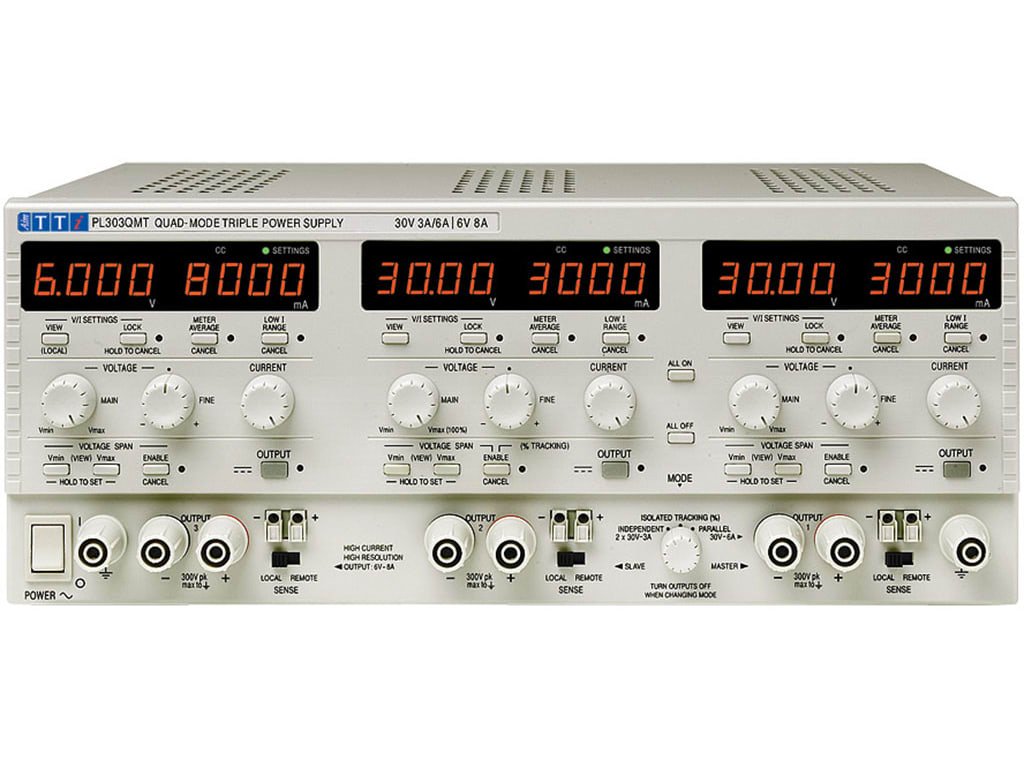 Aim TTi PL303QMT | DC Bench Power Supplies | Triple Precision | 0-30V/0-3A,0-6V/0-8A - generaltechuae