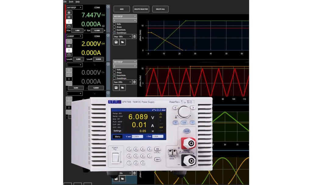 TTi QPX750SP | DC Power Supply | Bench/System | Single output, 80V/50A, 750W PowerFlex+, LAN & USB interfaces, GPIB Option - generaltechuae