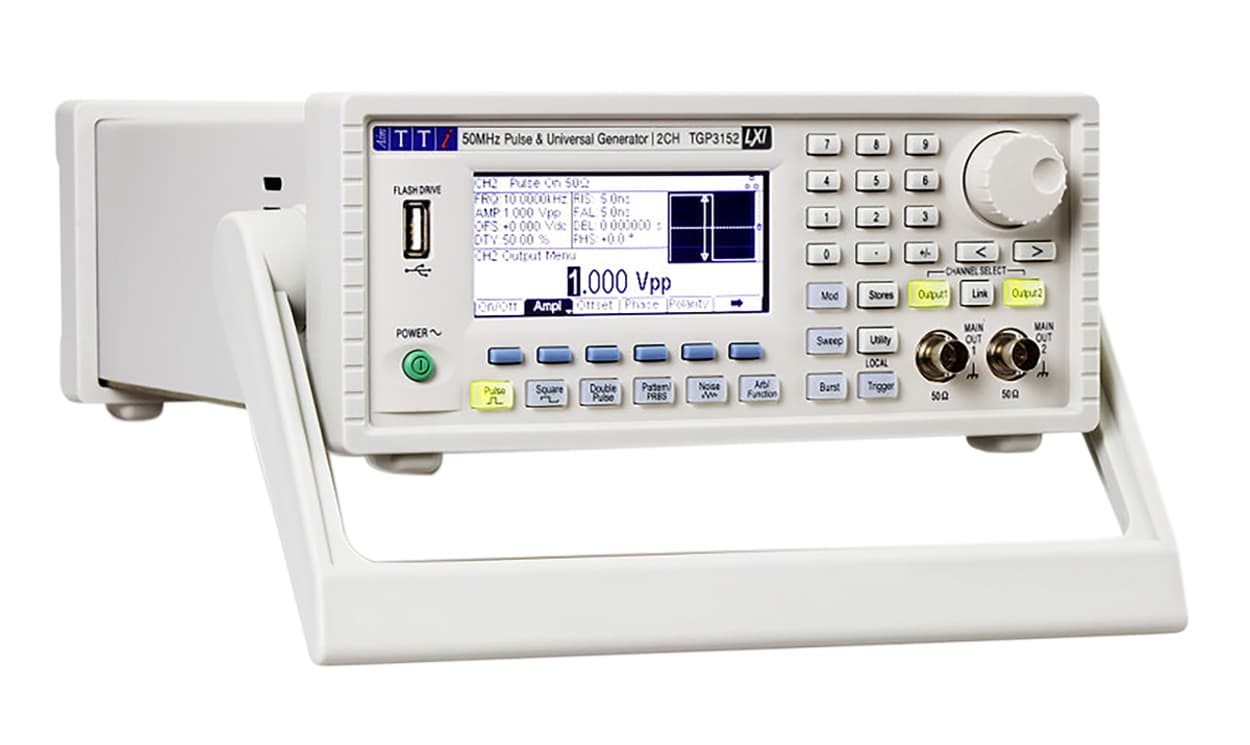 Aim-TTi TGP3122  Pulse Generator, 1 mHz min, 25 (Double Pulse) MHz, 50 (Pulse) MHz max