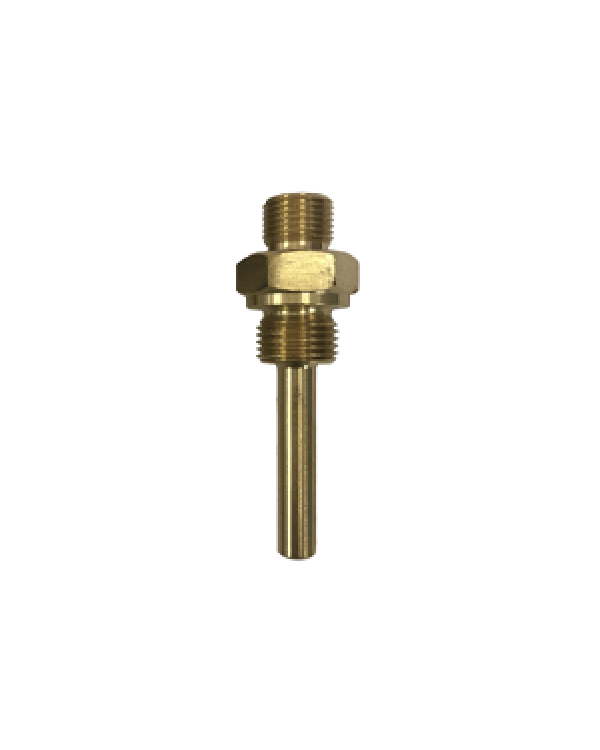 Brannan 95/618/0 | Replacement V-Line Thermometer Pocket | Brass, 50 mm, 1/2 in BSP, Angle V-line - generaltechuae (2)
