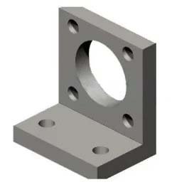 ASCO 43400307 | Mountings | Series 450 Cylinders | Type PES | High Foot MS3 | Bore Diameter 32mm