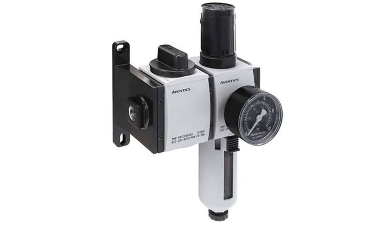 AVENTICS R412027670 AS2 Filter Regulator, 5μm, G 3/8, Semi Automatic, 16 bar - generaltechuae