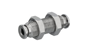 AVENTICS 1823391640 QR2-S-RSM Series Bulkhead, Push In 10 mm to Push In 10 mm, Push-in Connection Style, R412005054