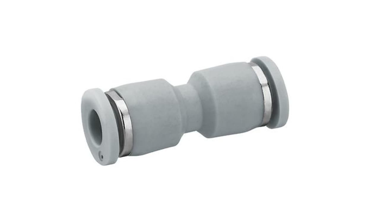 AVENTICS 2121510000 QR1-S-RSK Series Straight Fitting, Push In 10 mm to Push In 10 mm, Push-in Connection Style