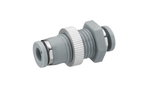 AVENTICS R412005054 QR1-S-RSC Series Bulkhead, Push In 10 mm to Push In 10 mm, Push-in Connection Style