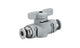 AVENTICS R412005503 Locking Shut-Off Valve Manual Blocking Of Air Supply Ball Valve QR1-BSK Series, Push In 6 mm, 2.5mm