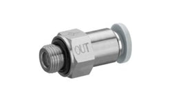 AVENTICS R412005568 QR1-ANR Non Return Valve G 1/4 Female Inlet, 6mm Tube Inlet, G 1/4 Male Outlet, 6mm Tube Outlet, 0.8 - generaltechuae