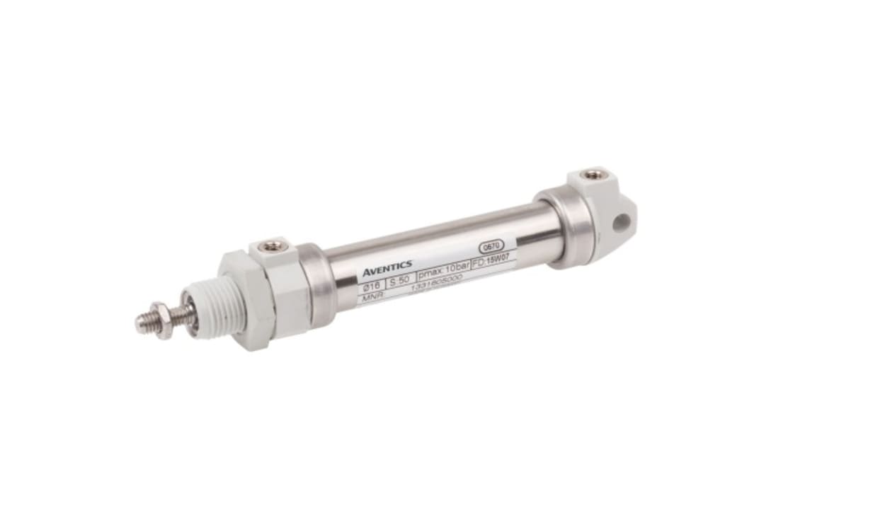 AVENTICS 1333205000 Roundline Cylinder - , 32mm Bore, 50mm Stroke, ICM Series, Double Acting - generaltechuae