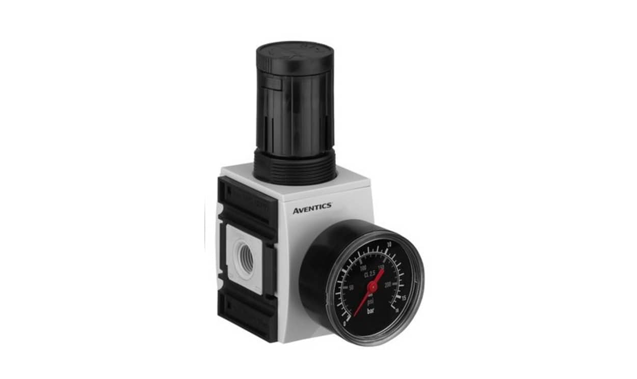 AVENTICS R412006111 G 1/4 Pneumatic Regulator - 0.5bar to 16bar, 1/4in, 16bar max. input - generaltechuae