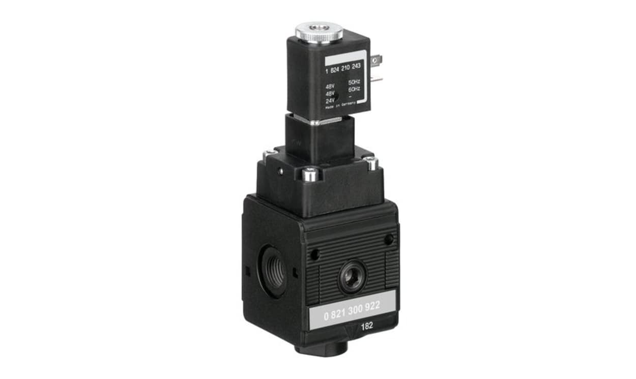 AVENTICS 0821300922 3/2 Pneumatic Solenoid Valve - Pilot/Spring G 1/4 NL2-SOV Series 24V dc - generaltechuae