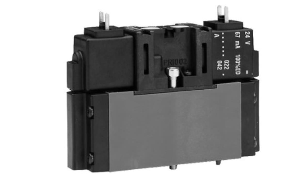 AVENTICS 5763810220 5/3 Pneumatic Solenoid Valve - Pilot/Pilot CD01-PA Series 24V dc - generaltechuae