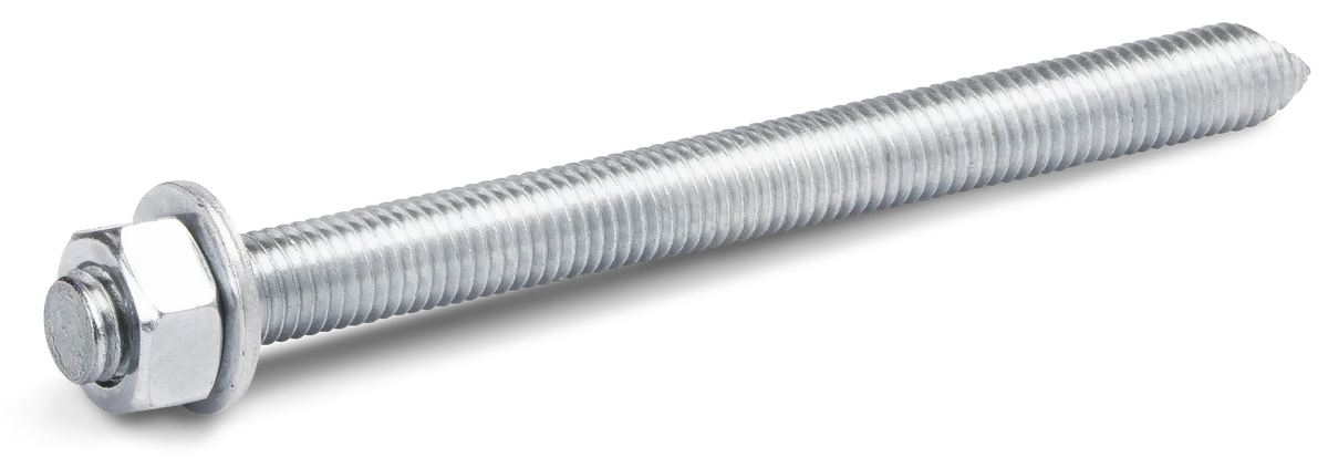 Rawlplug R-STUDS-08110FL-ZF | Zinc Flake Threaded Rod, Flat Head | M8 x 110 mm, class 5.8, 10 pcs - generaltechuae