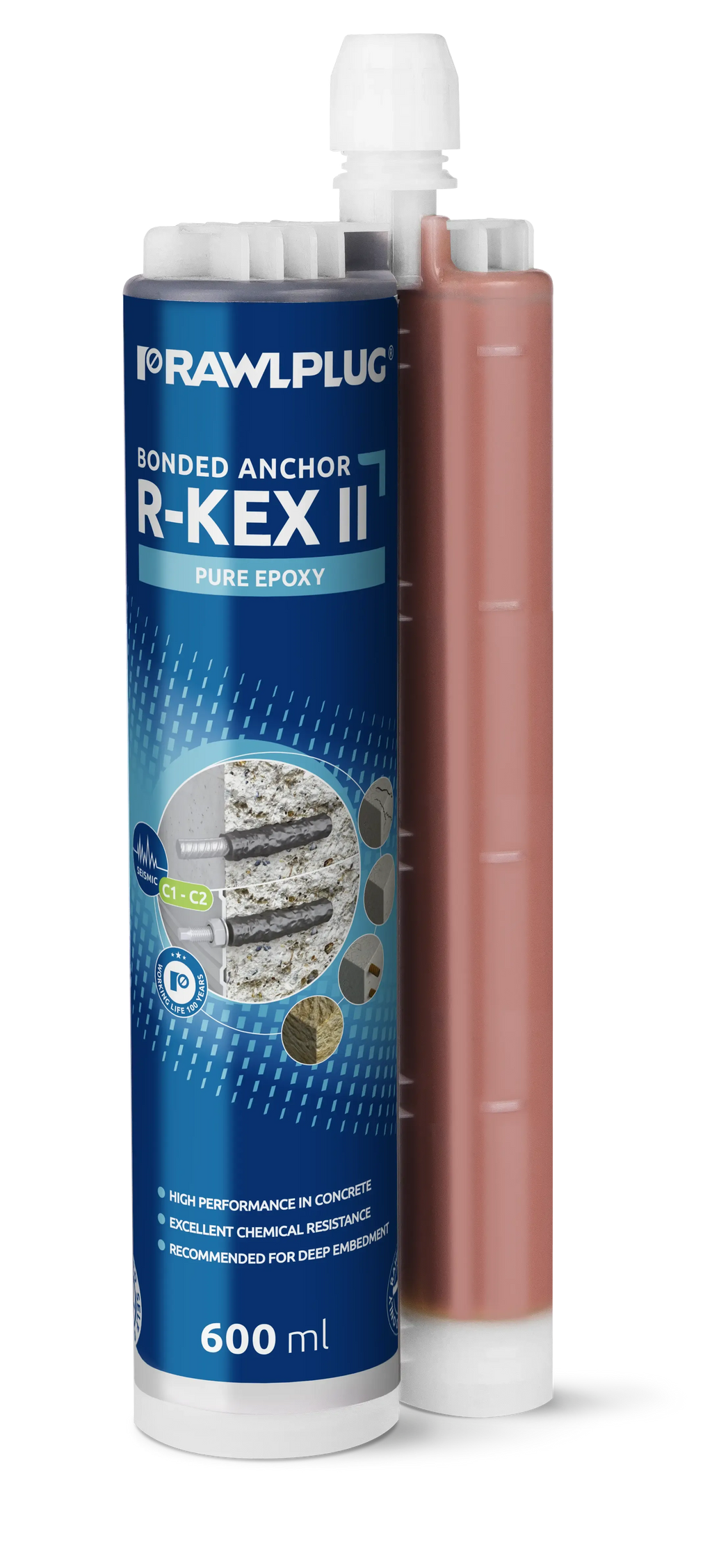 Rawlplug R-KEX-II-600 | R-KEX-II Epoxy Bonded Anchor 3:1 | 600 ml cartridge - generaltechuae (2)