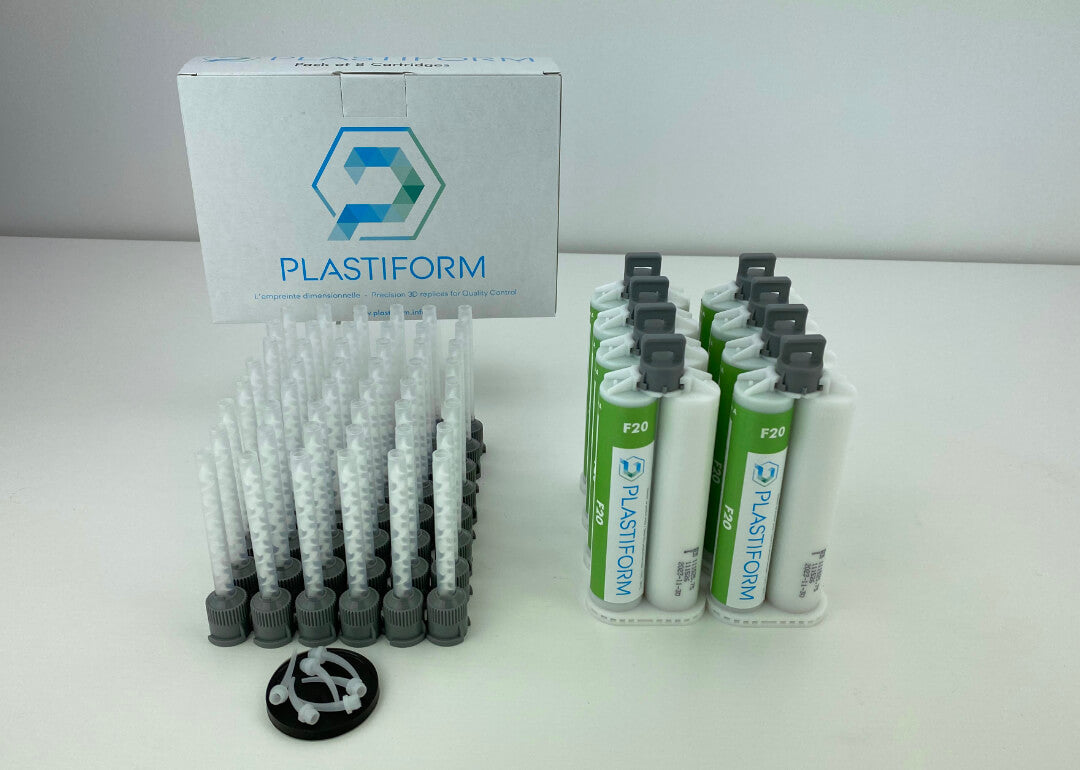 Plastiform CA-F20-8 | F20 Flexible Fluid Replication Compound | 8 x 50 ml Cartridges, 20 Shore A - generaltechuae